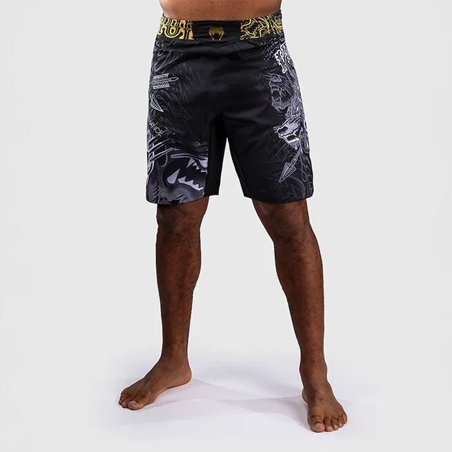 Боевые шорты Venum Wolf Atak Черный Серый