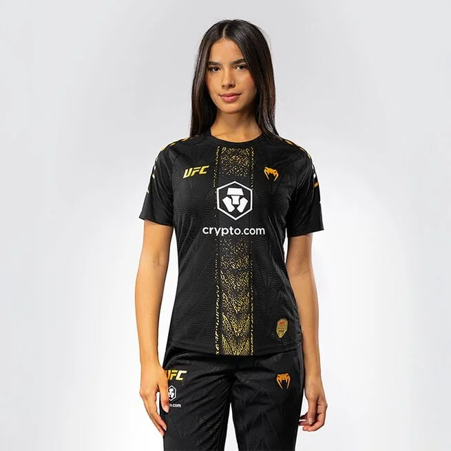 Рубашка UFC Zenith by Venum Fight Night, черная, золотистая