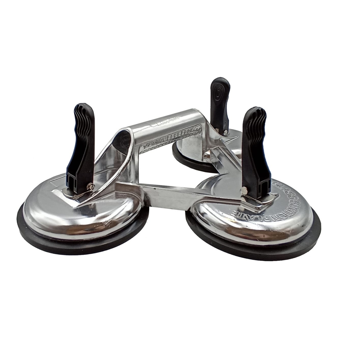 Присоска алюминиевая зажимная тройная для плитки и стекла 118 мм