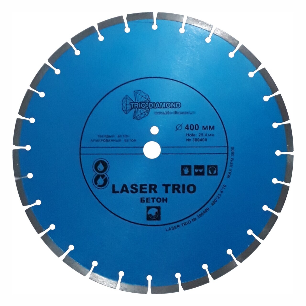 алмазный диск 400 мм TRIO-DIAMOND для бетона