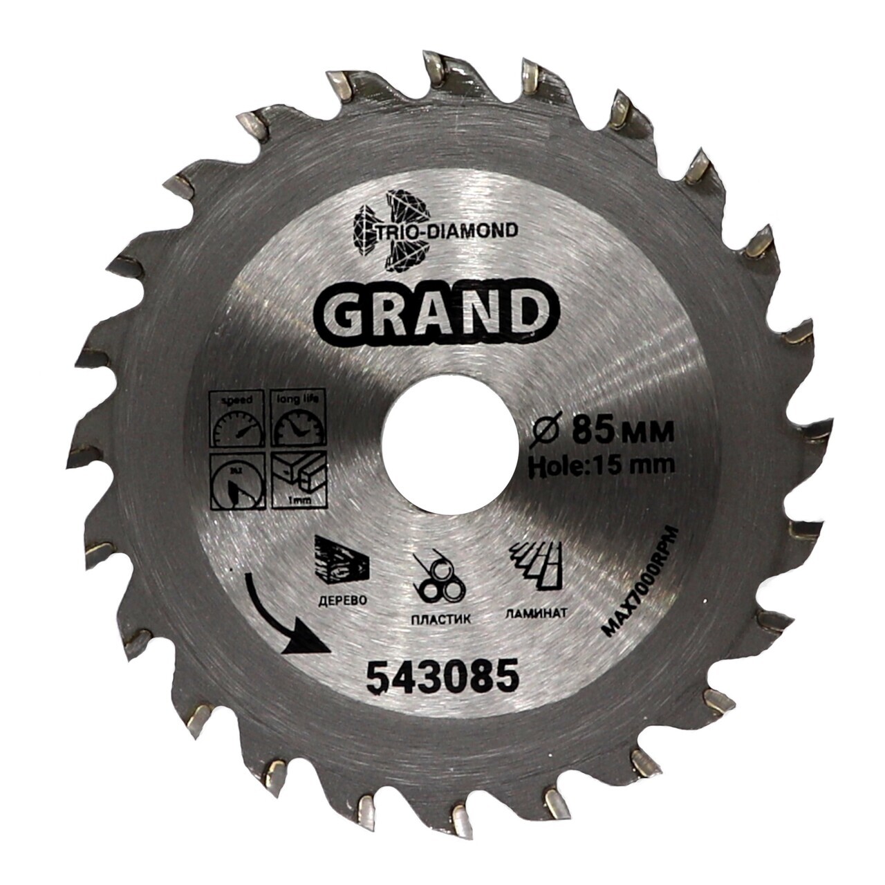пильный диск 85 мм TRIO-DIAMOND 543085