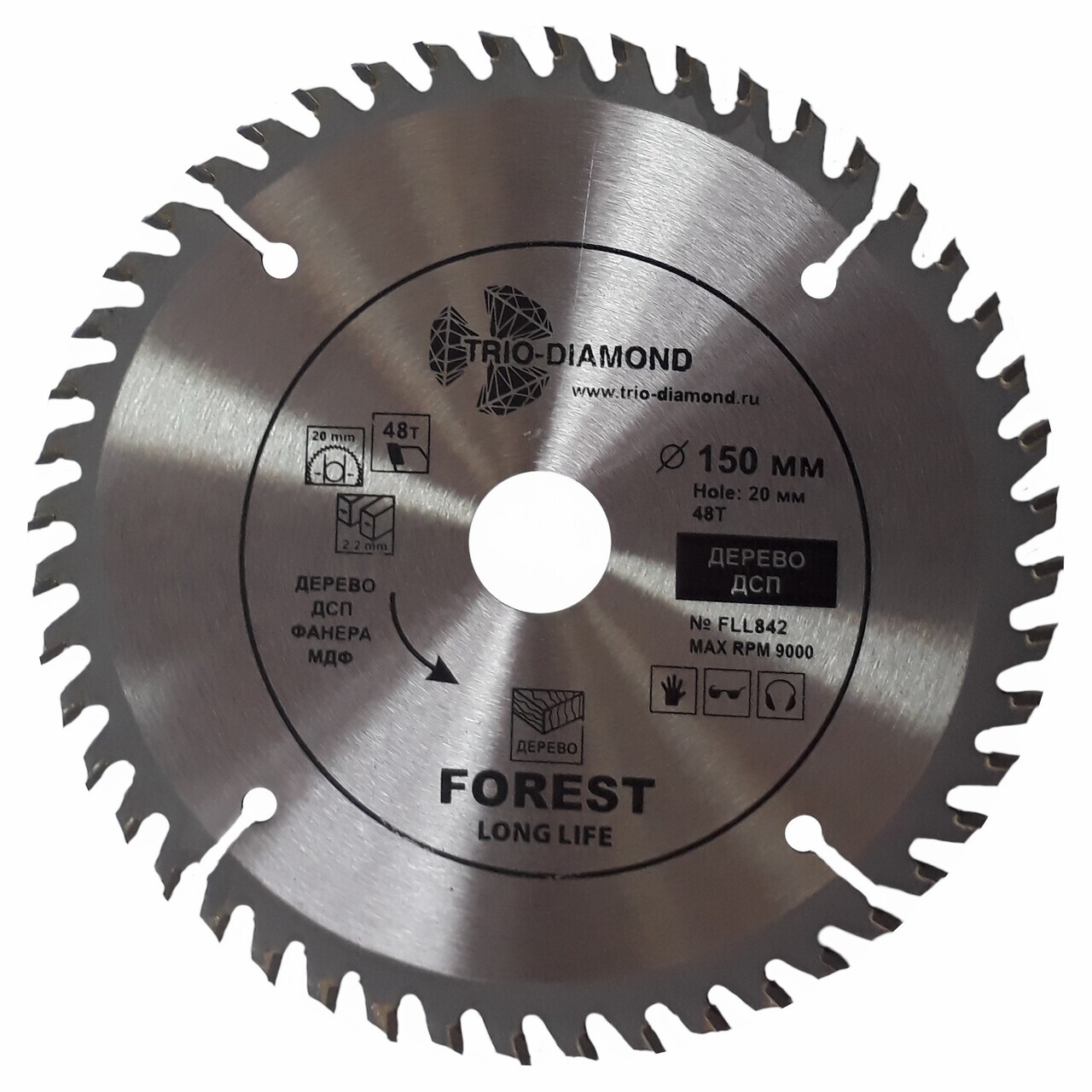 Диск пильный TRIO-DIAMOND FLL842 для древесины