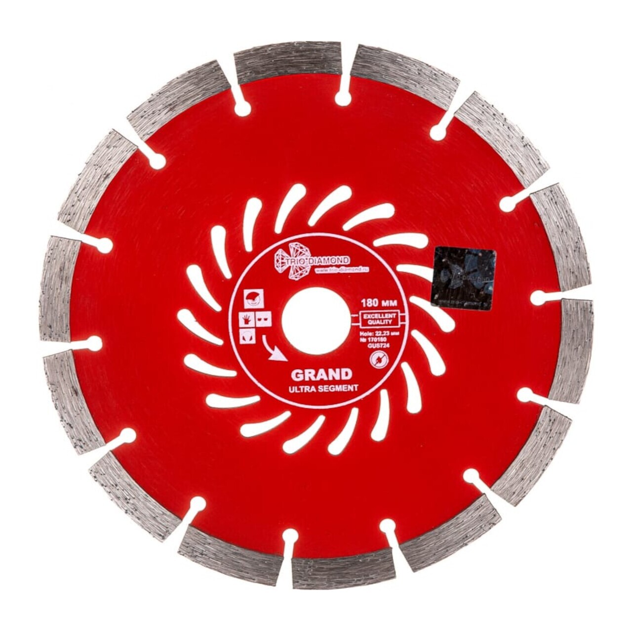 алмазный диск 180 22,23 сегментный GUS724