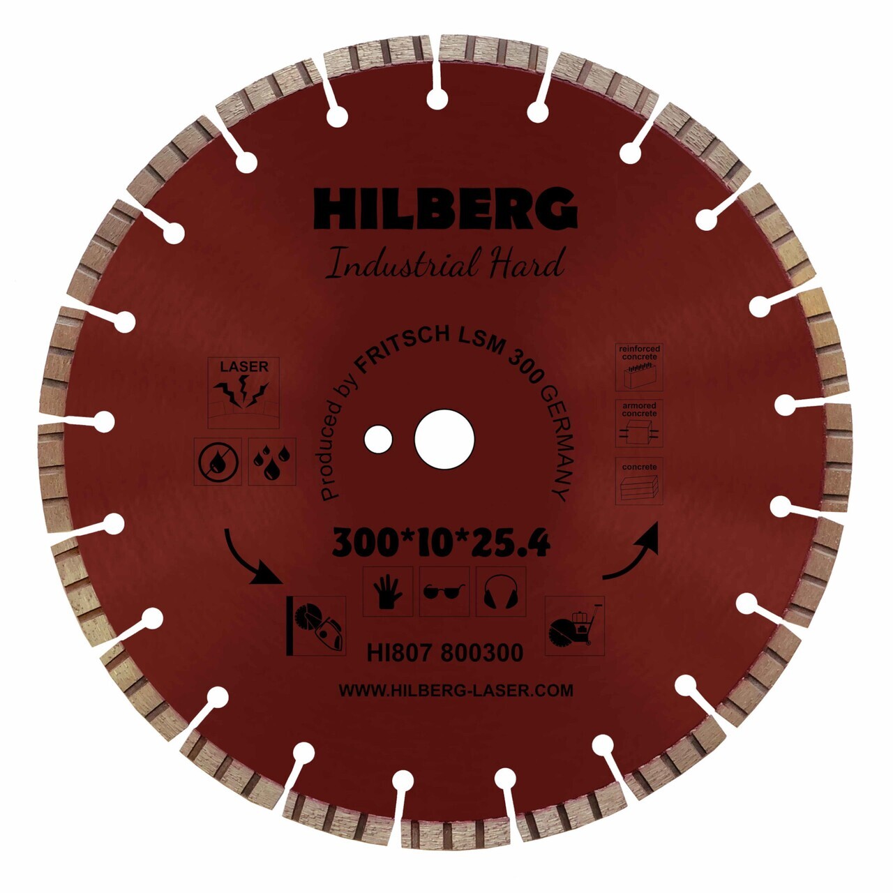 алмазный диск отрезной 300 мм для бетона и камня