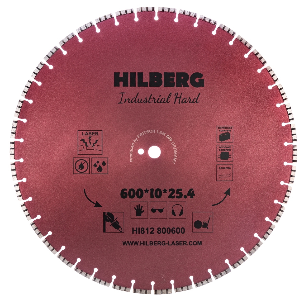 алмазный диск 600 мм HI812 для резки бетона