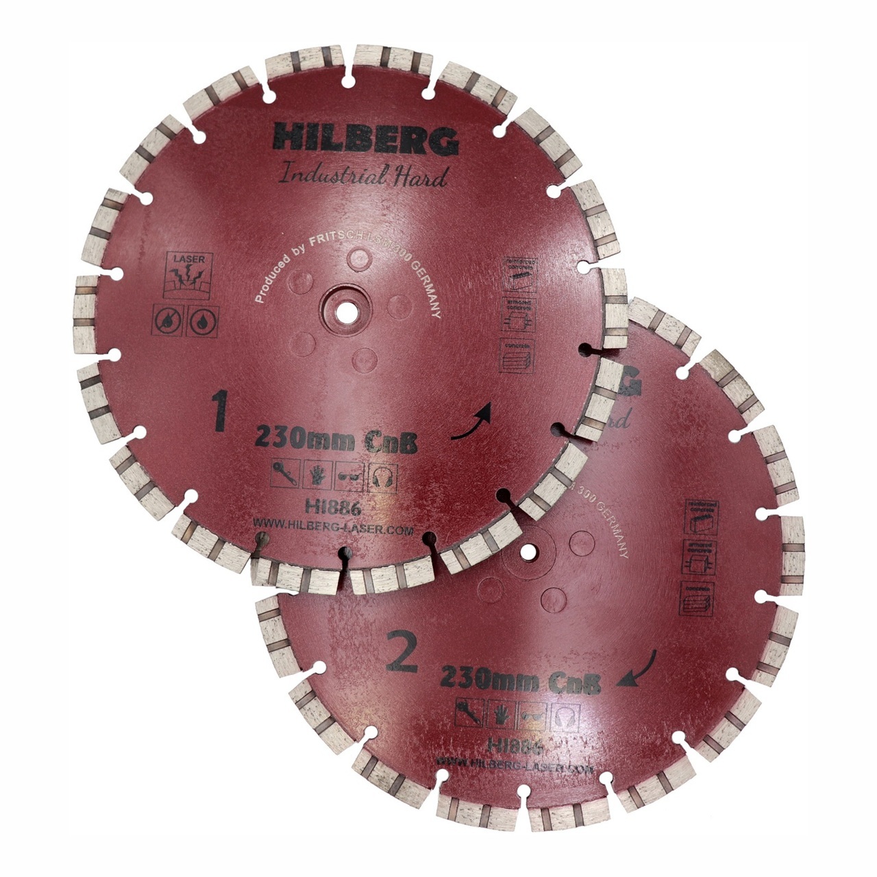 Алмазный диск Hilberg HI886 для резки бетона и камня