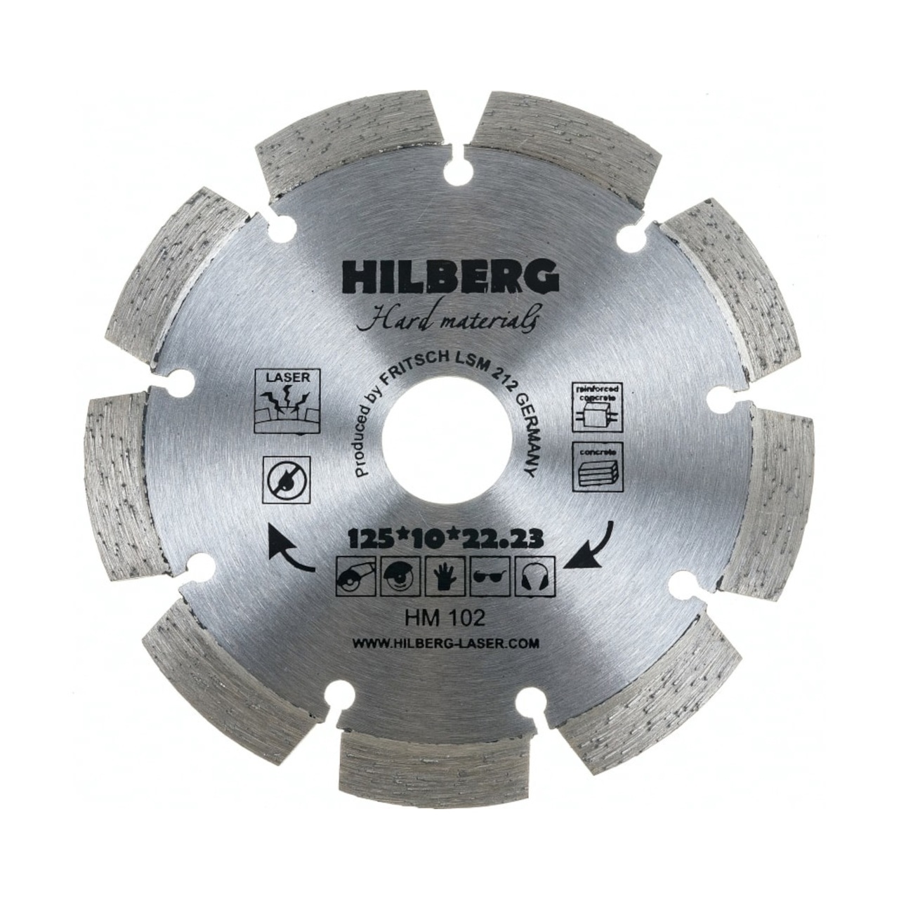 алмазный диск 125*22,23 мм для резки бетона и камня