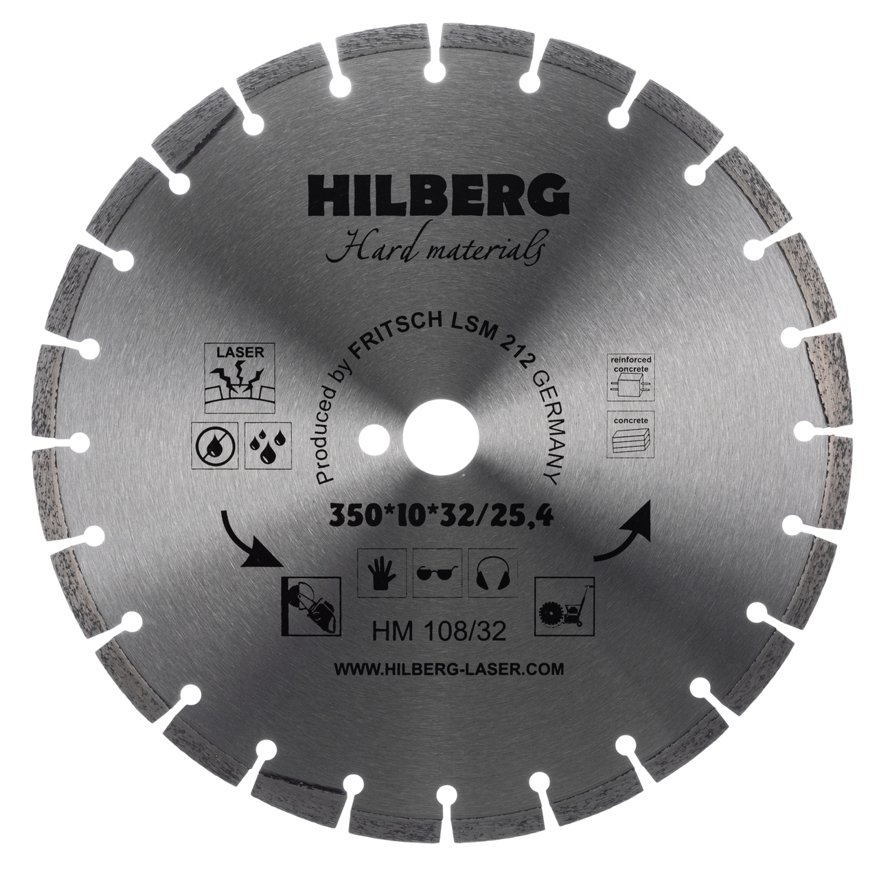 Алмазный диск отрезной 350*32/25,4 мм для бетона и камня