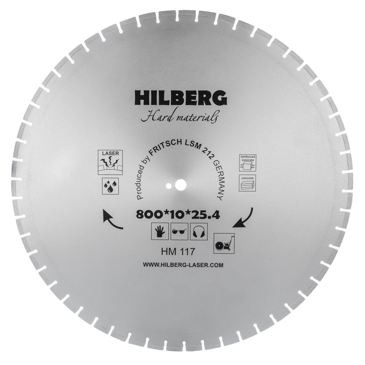 алмазный диск Hilberg 800*25,4 мм для бетона и камня