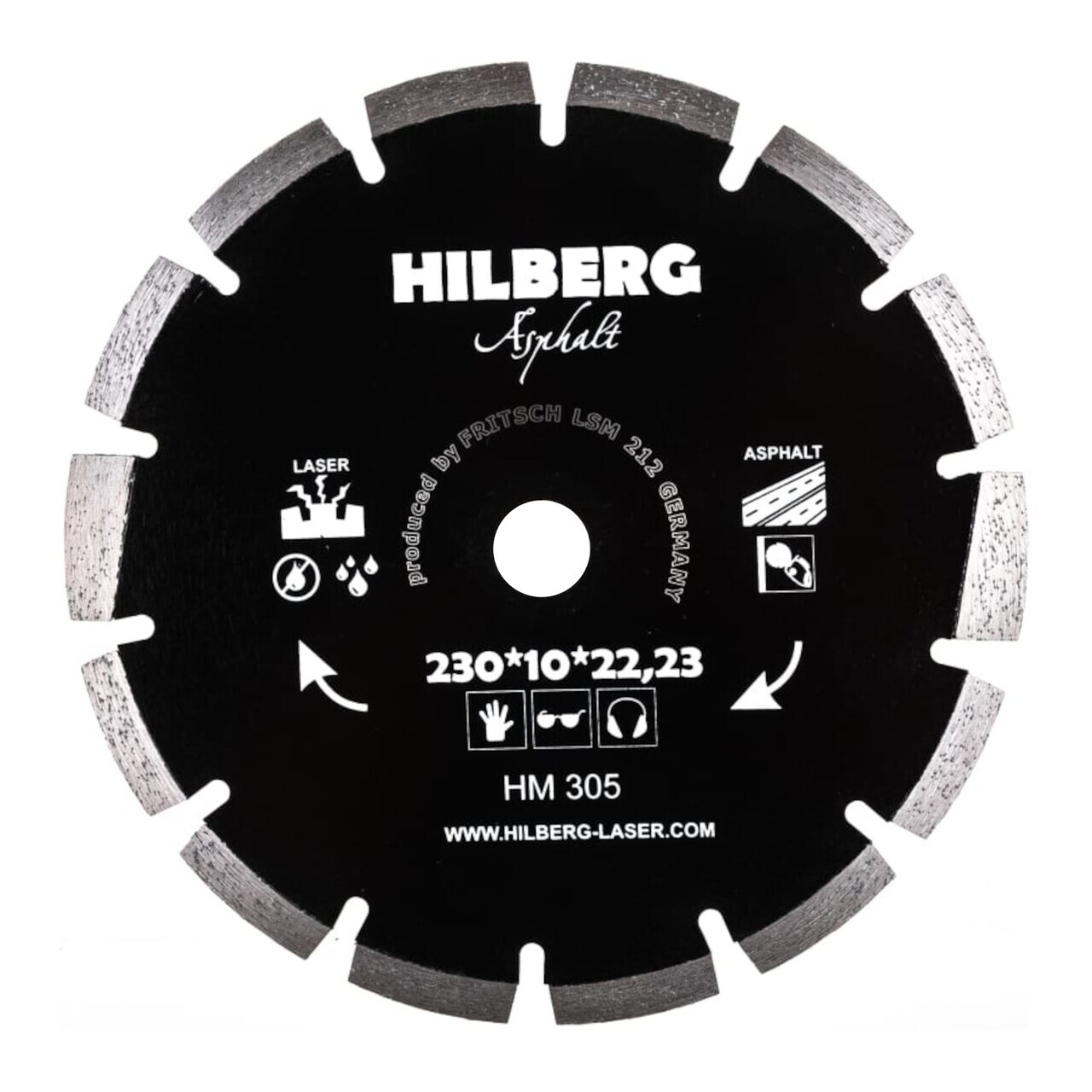 алмазный диск для резки асфальта и бетона Hilberg HM305