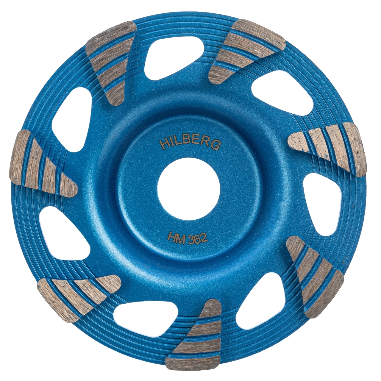 алмазная чашка 125 мм Hilberg Тайфун для шлифовки бетона и кирпича