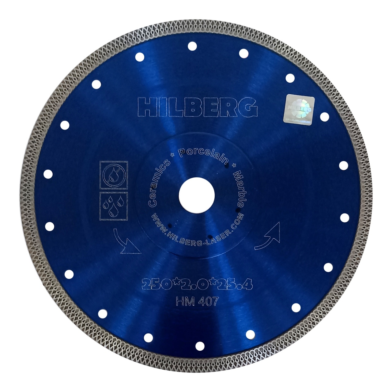 Диск алмазный Hilberg Турбо ультратонкий 250 мм