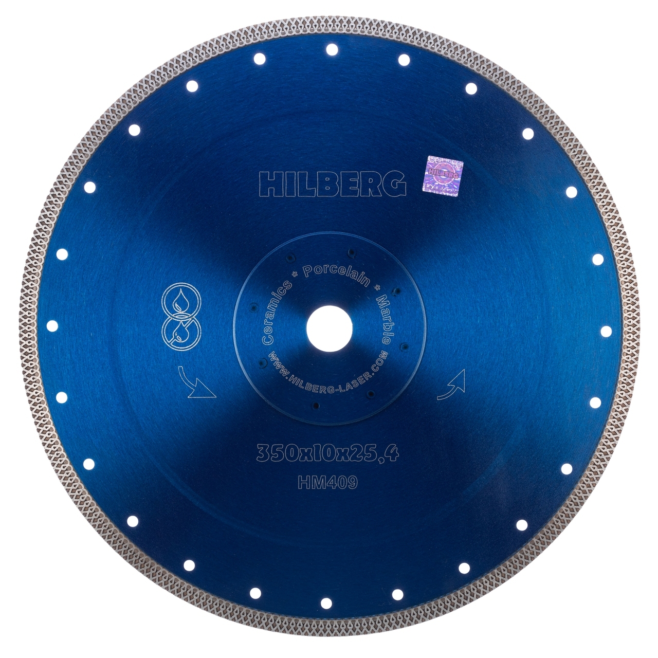 алмазный диск HILBERG Турбо 350 мм для плитки HM409