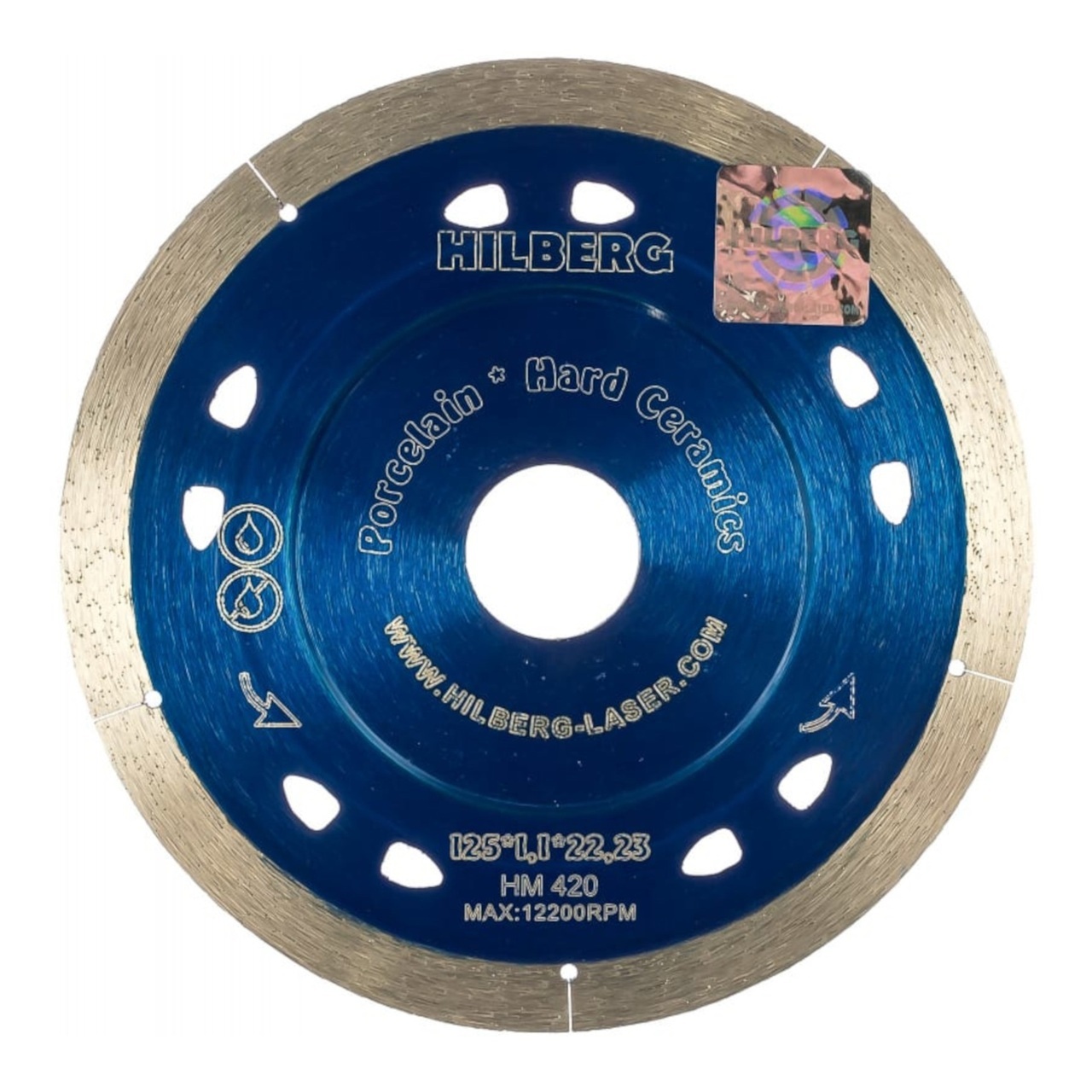 алмазный диск Hilberg Extra Thin 125 мм для плитки и керамогранита