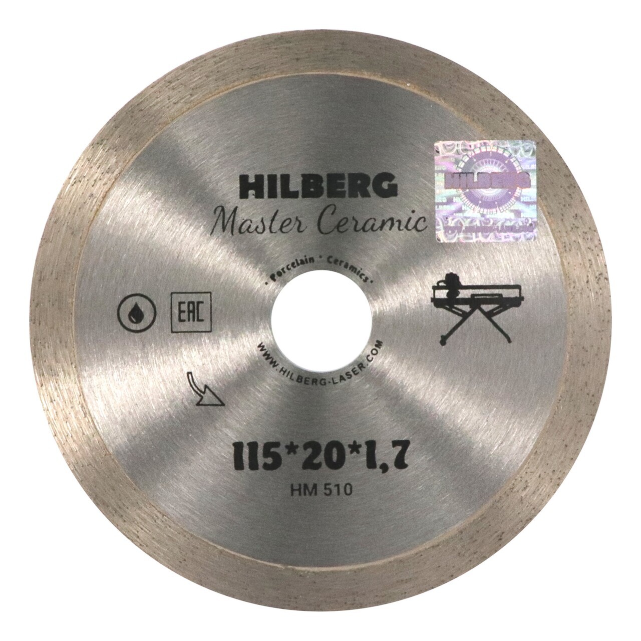 алмазный диск отрезной 115 мм для керамогранита HM510