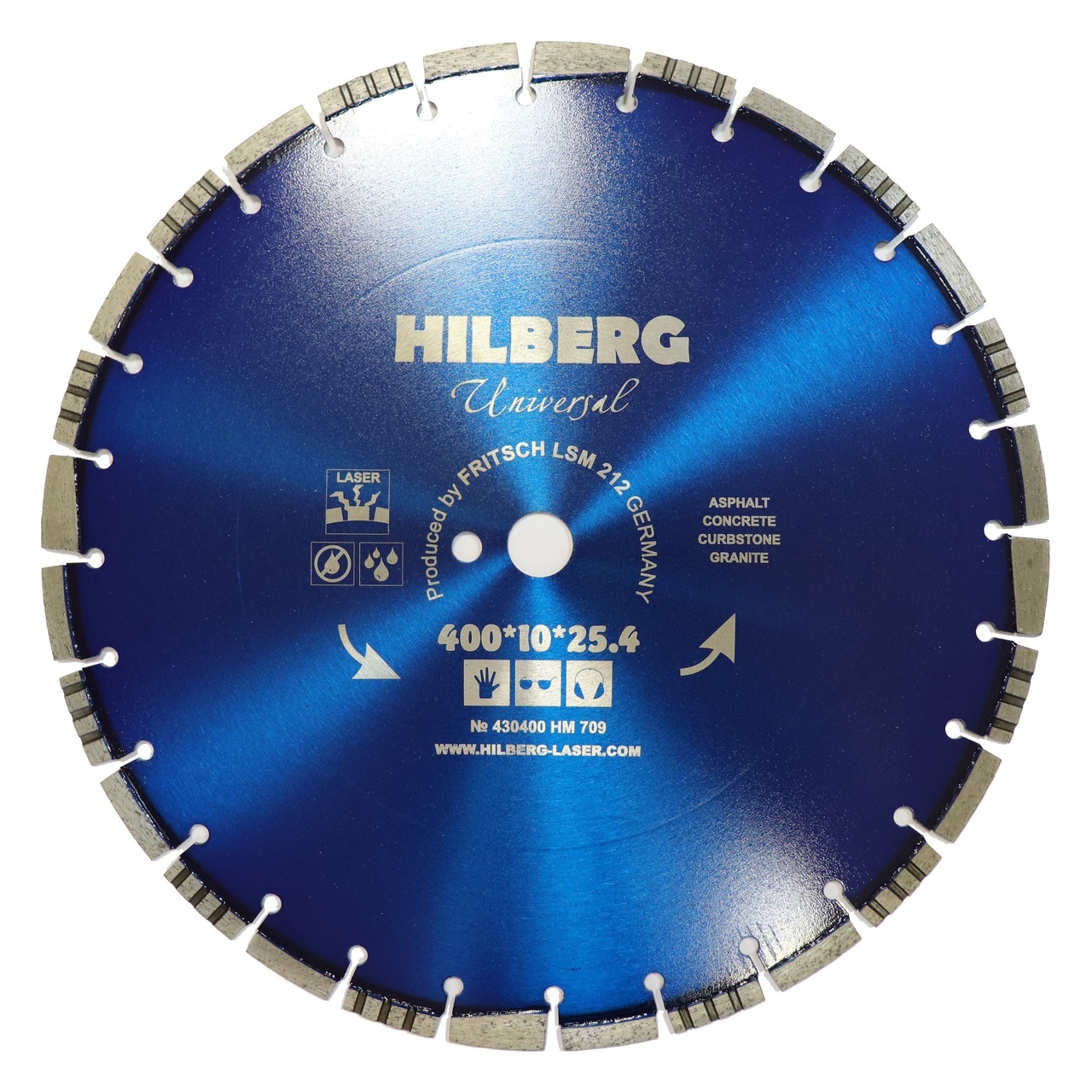 Алмазный диск 400 мм Hilberg Universal для резки HM709