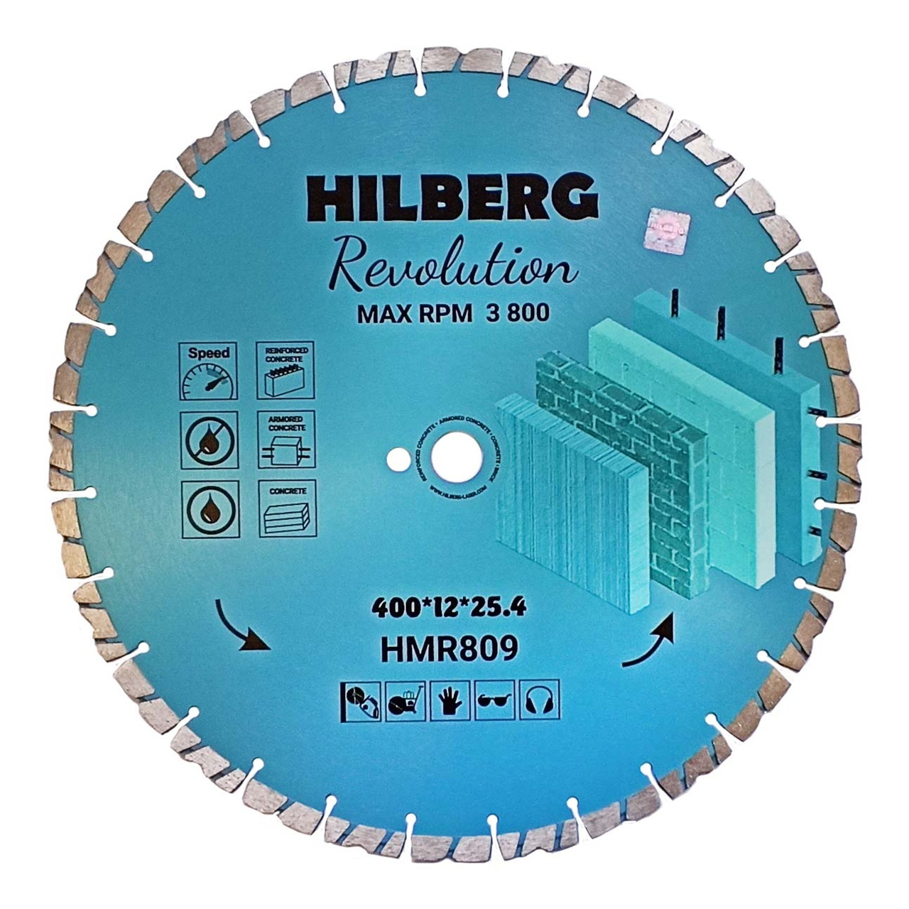 Алмазный диск 400 мм Hilberg Revolution