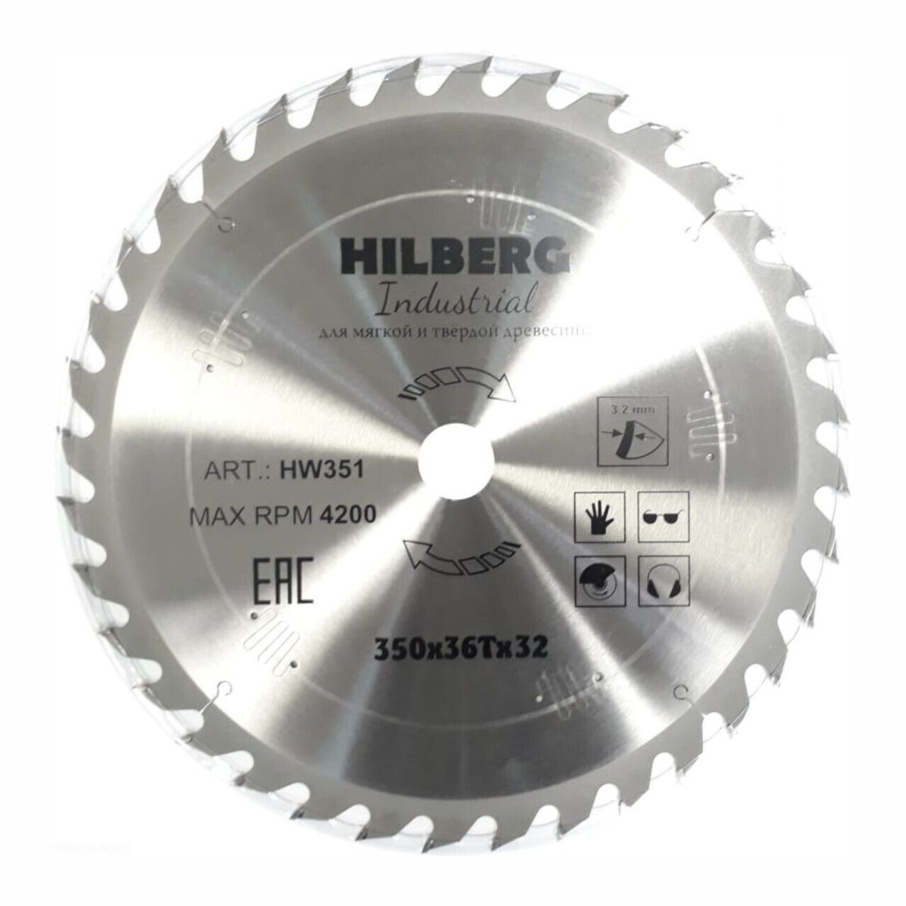 Пильный диск Hilberg HW351 для дерева