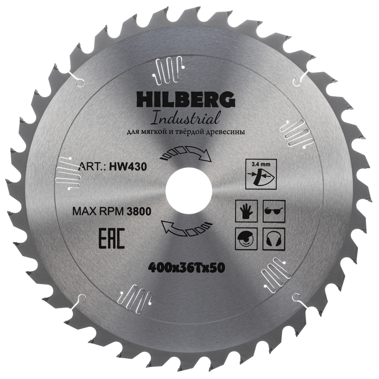 Пильный диск Hilberg HW410 для дерева 400 мм
