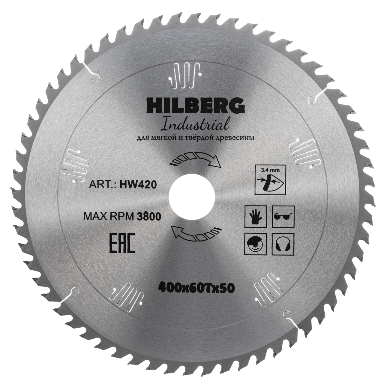 пильный диск Hilberg Industrial HW420 для дерева