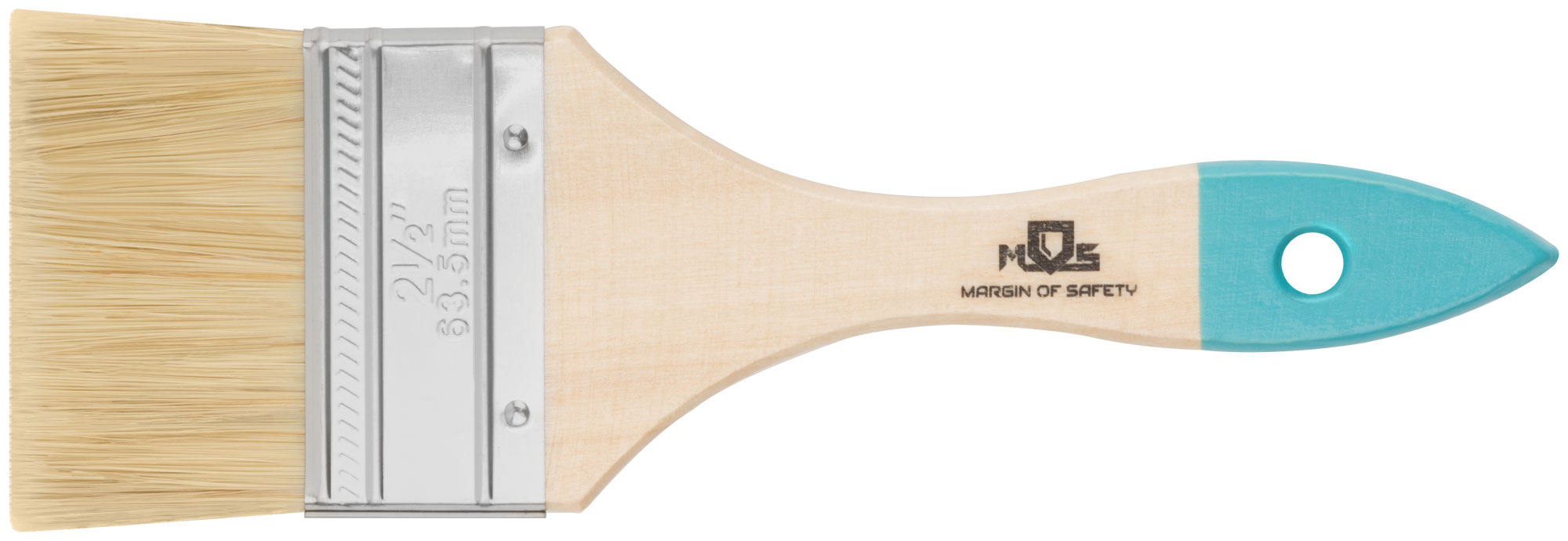 Кисть флейцевая MOS 2,5" с натуральной светлой щетиной