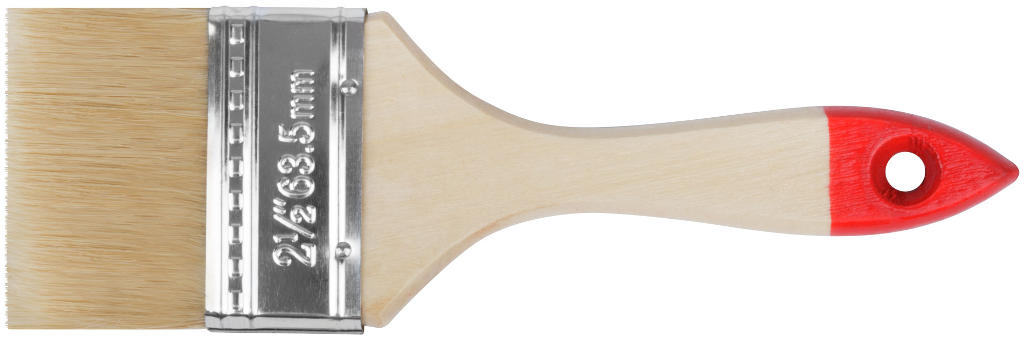 Кисть флейцевая с натуральной светлой щетиной 63 мм