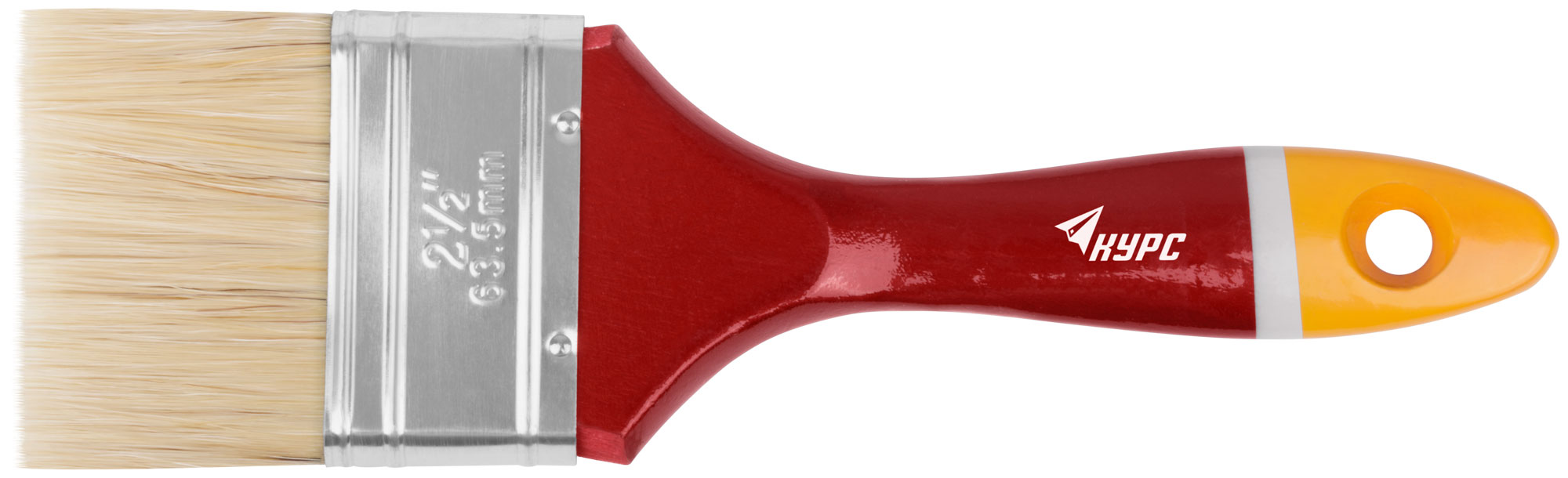 Кисть флейцевая 2,5" с натуральной щетиной