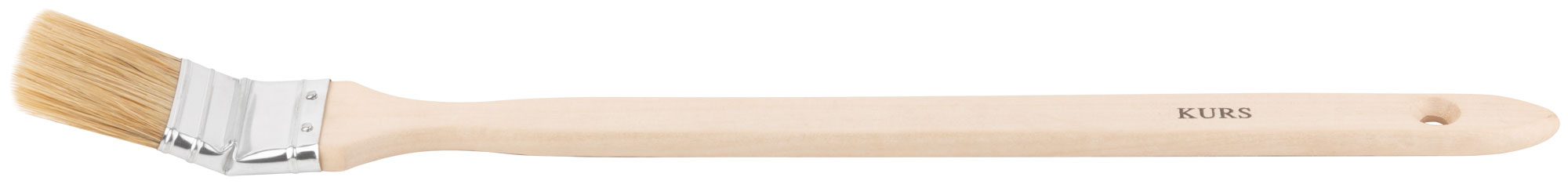 Кисть радиаторная КУРС с натуральной щетиной и деревянной ручкой