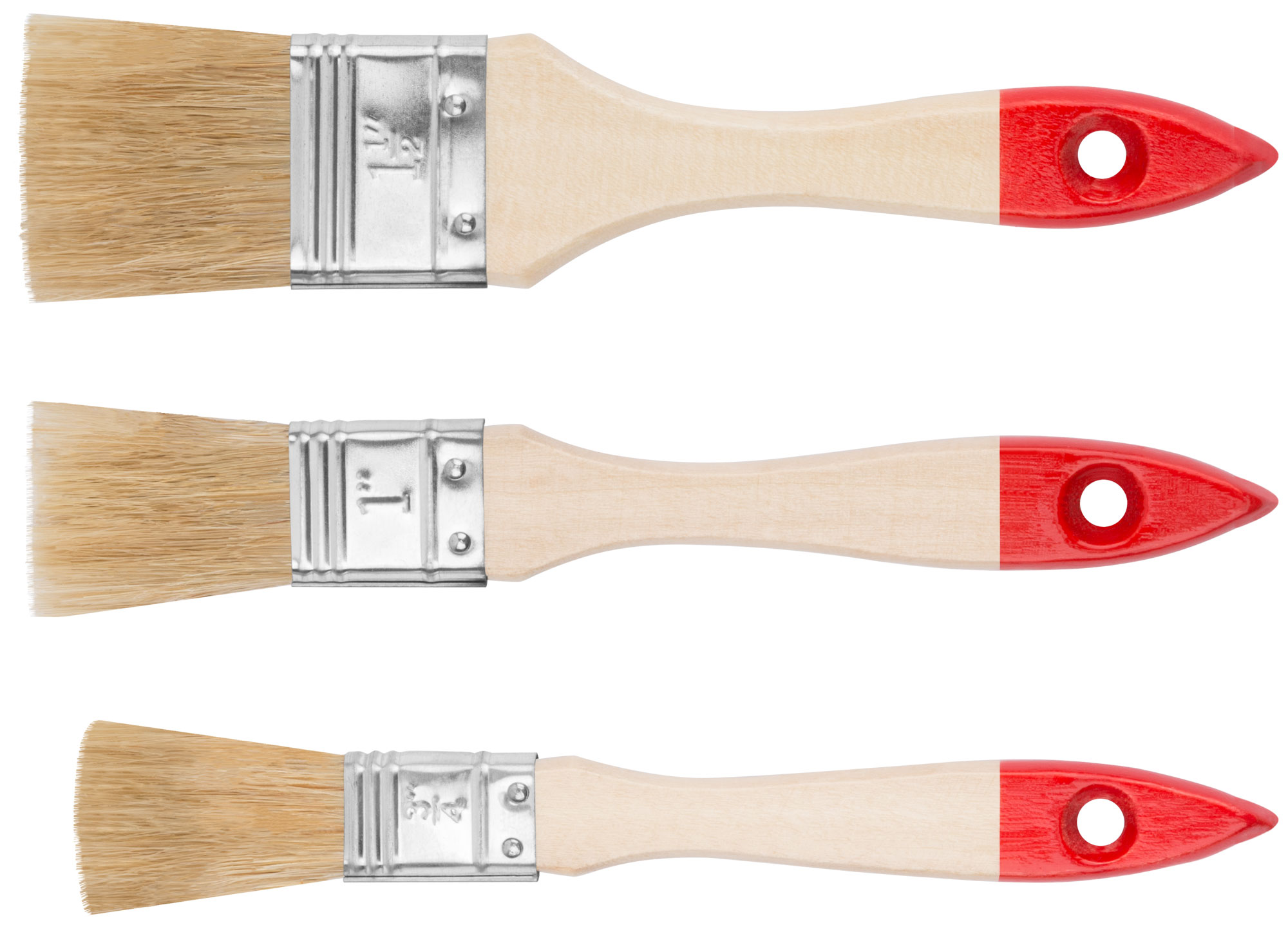 Набор кистей Оптима 3 шт. (19, 25, 38 мм)