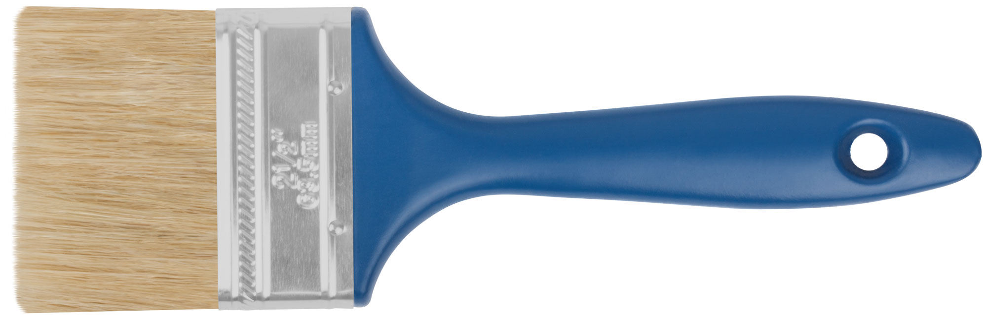 Кисть флейцевая с натуральной щетиной и пластиковой ручкой
