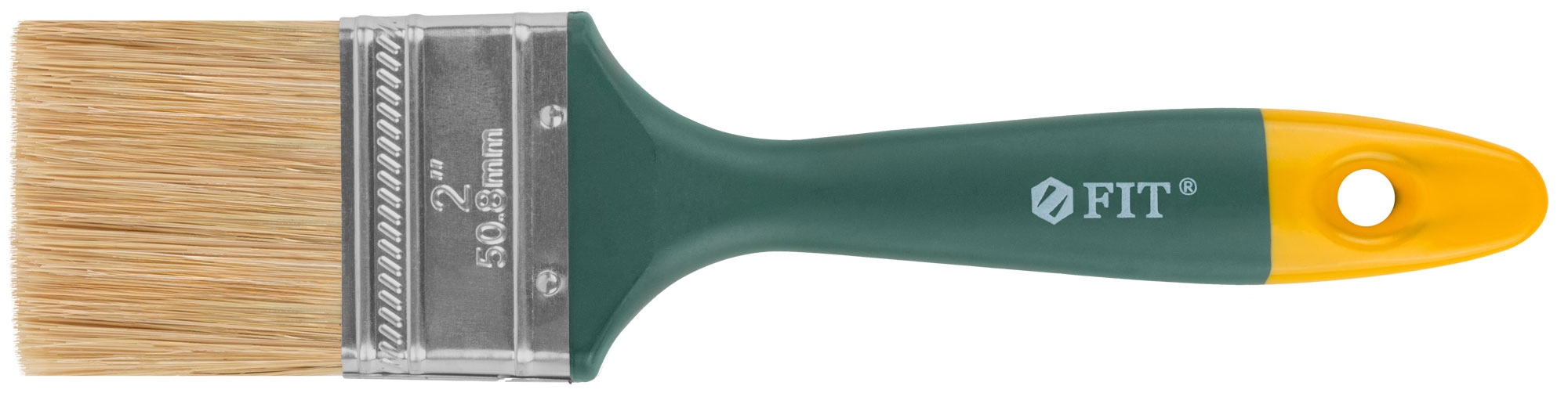 Кисть флейцевая 50 мм с натуральной щетиной и пластиковой ручкой FIT