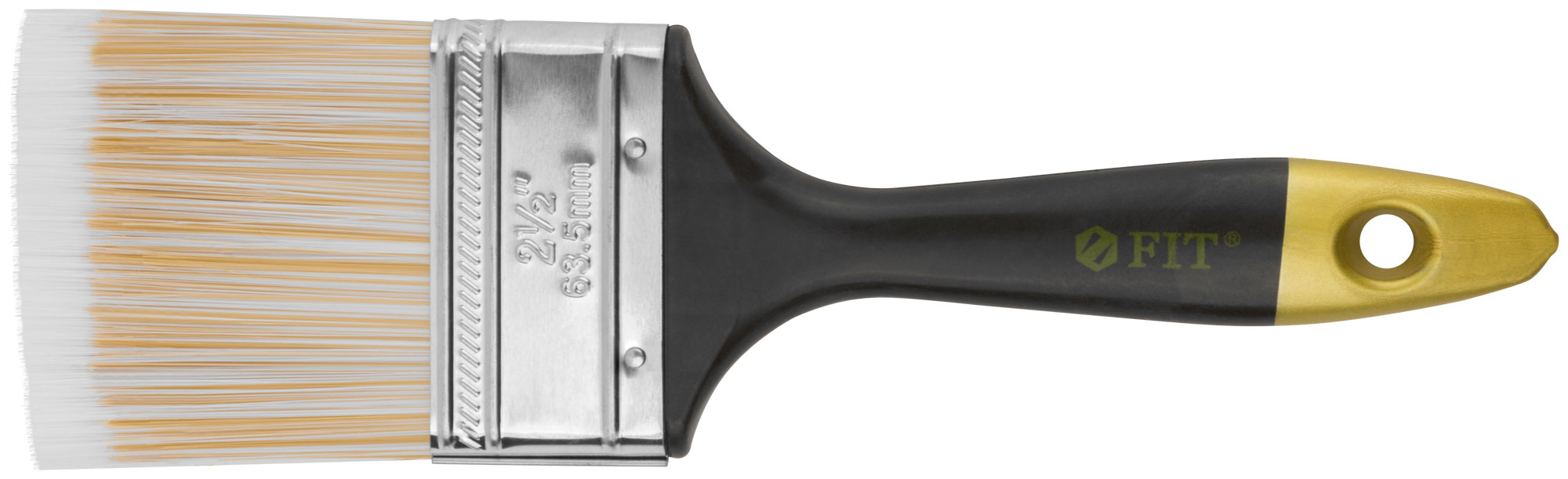 Кисть флейцевая FIT 01176 с искусственной щетиной и пластиковой ручкой