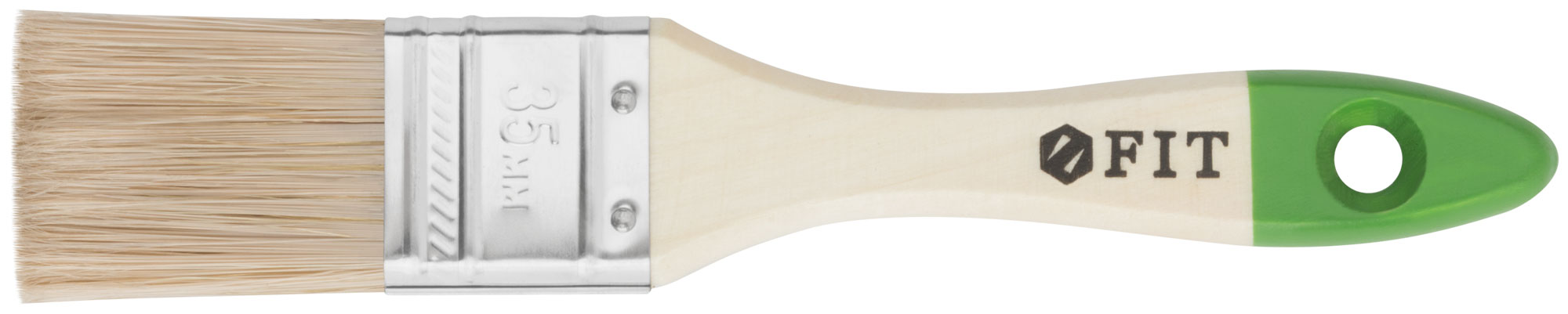 Кисть флейцевая FIT 35 мм с деревянной ручкой