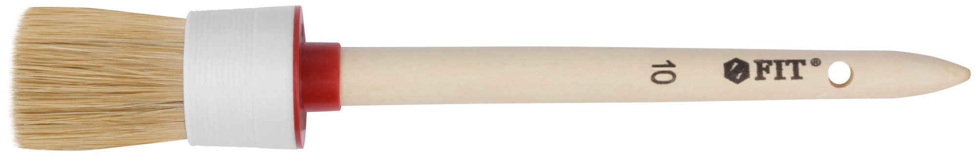 Круглая кисть FIT №10 с натуральной щетиной 40 мм