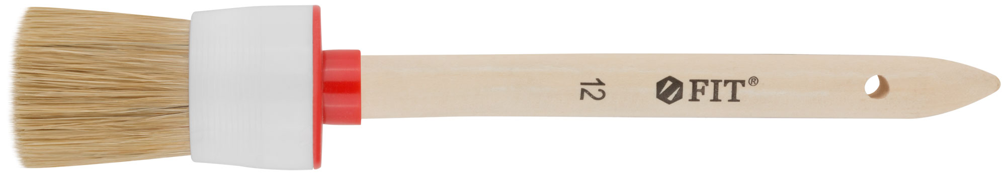 Кисть круглая FIT №12 из натуральной щетины