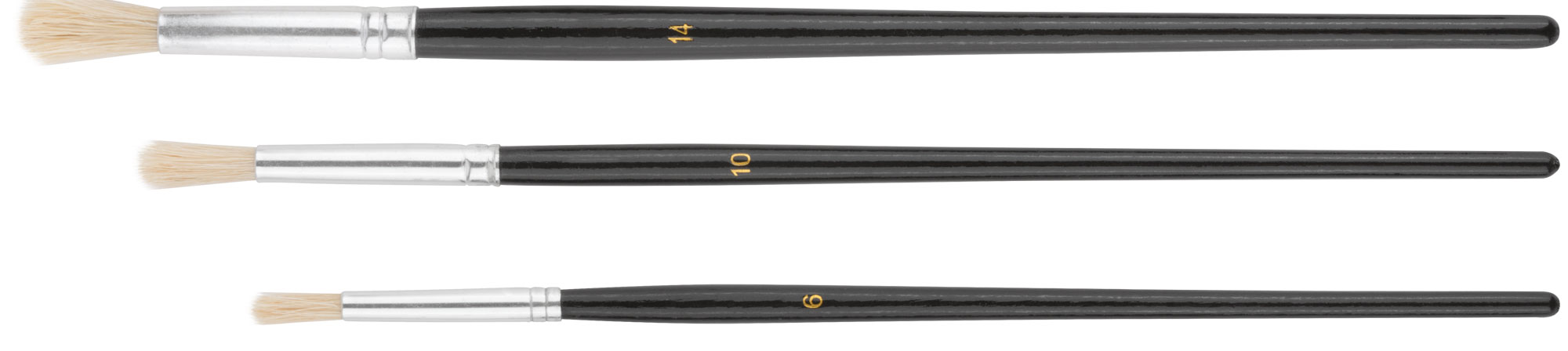 набор круглых кистей FIT 01522 на фоне упаковки