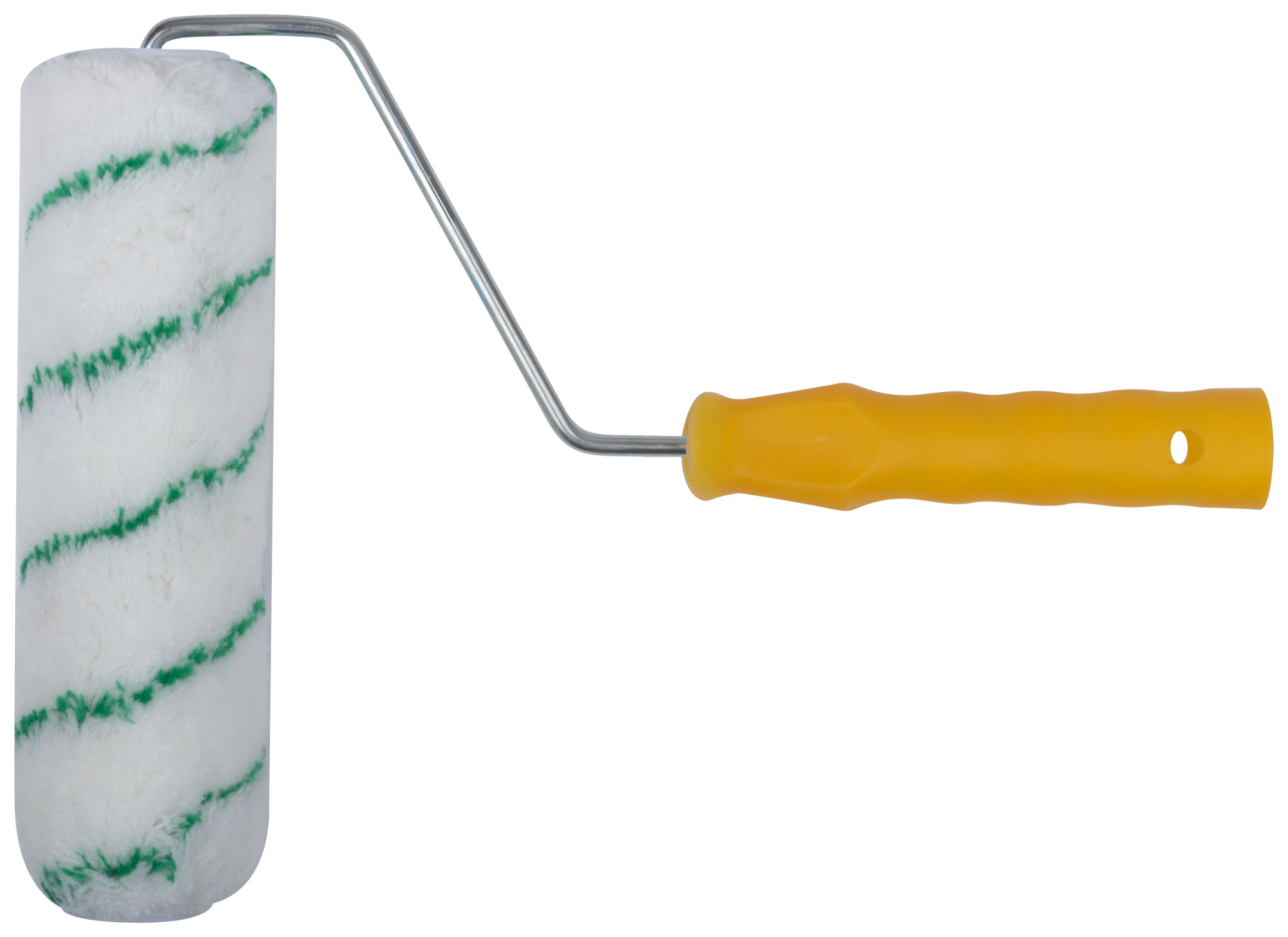 Полиакриловый валик FIT белый с зеленой полоской 230 мм