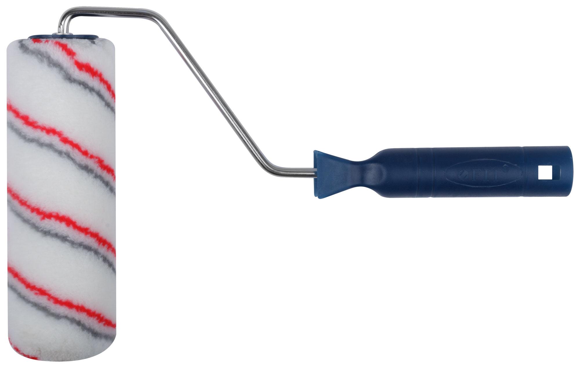 Полиакриловый валик FIT 02111, белый со спиральными полосами