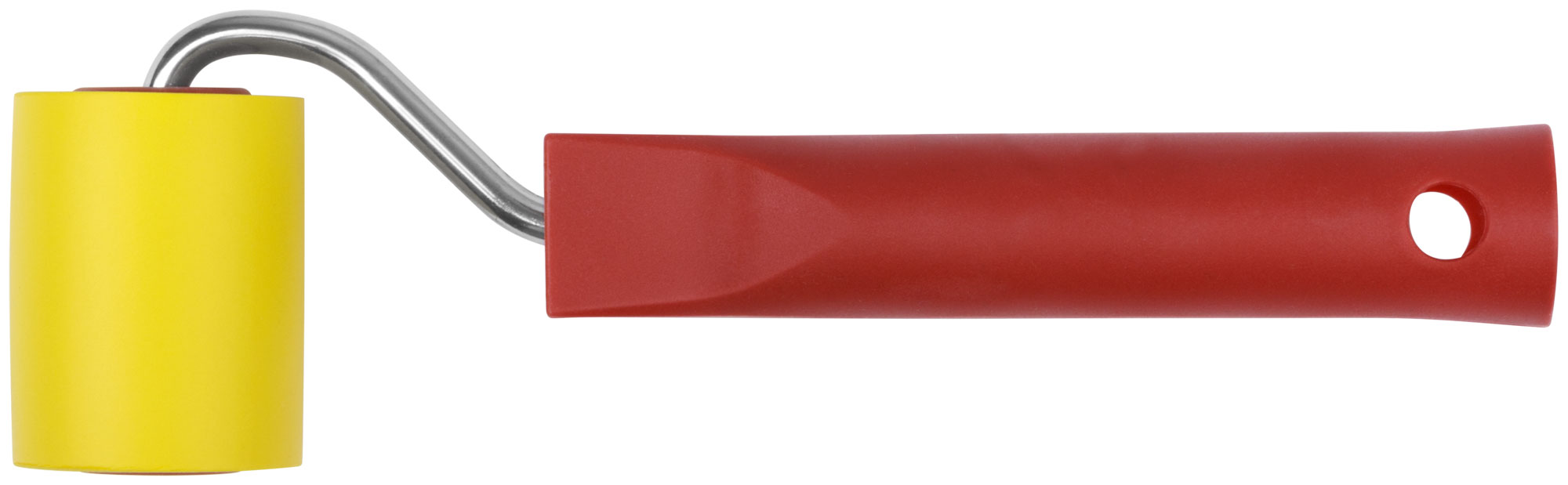 Желтый резиновый прижимной валик для обоев 50 мм