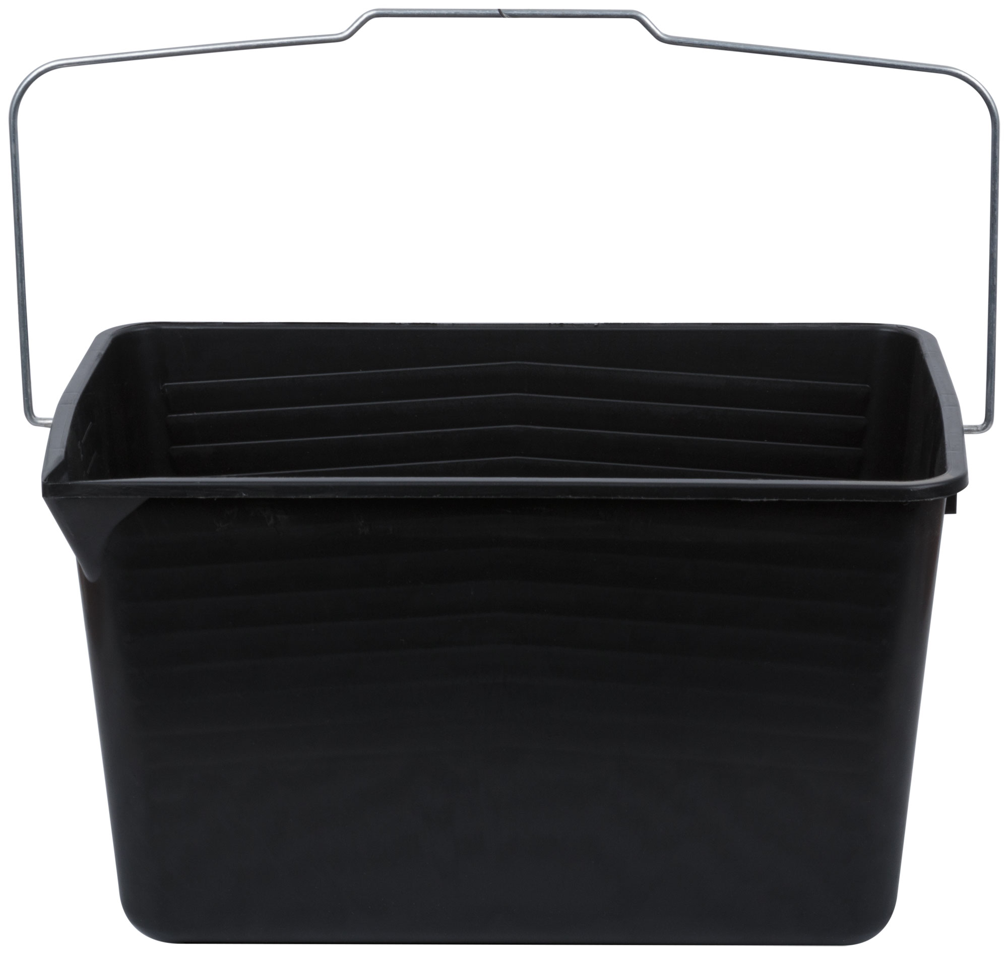 Ведро для краски 12 л с металлической ручкой, черное