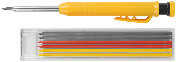 строительный карандаш FIT автоматический с 6 сменными грифелями