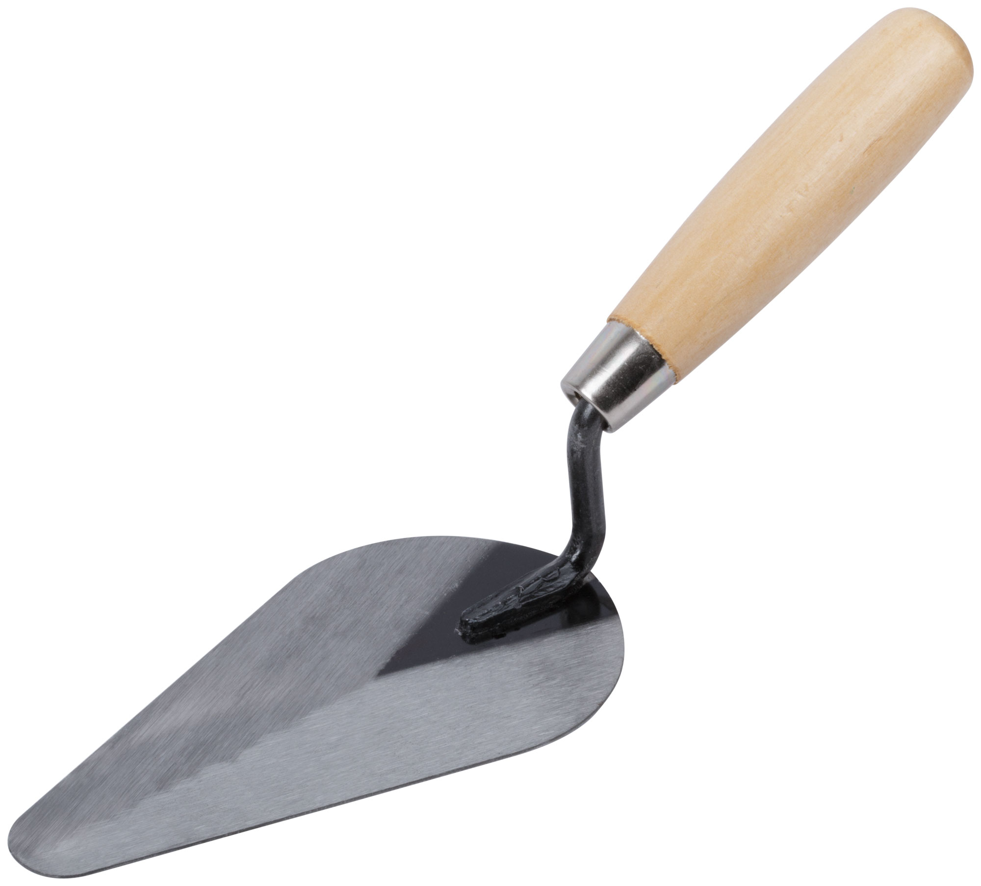 Мастерок штукатура 'лепесток' 150 мм с деревянной ручкой