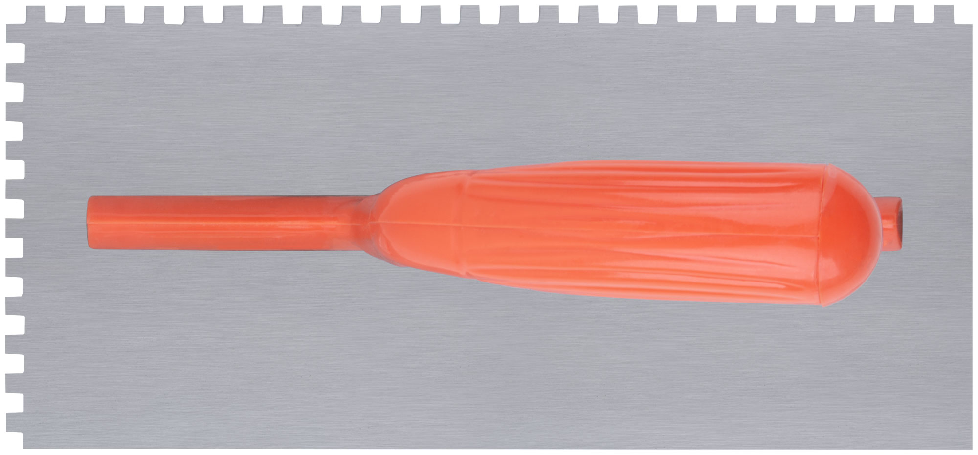 Гладилка стальная с пластиковой ручкой 280х130 мм зубчатая