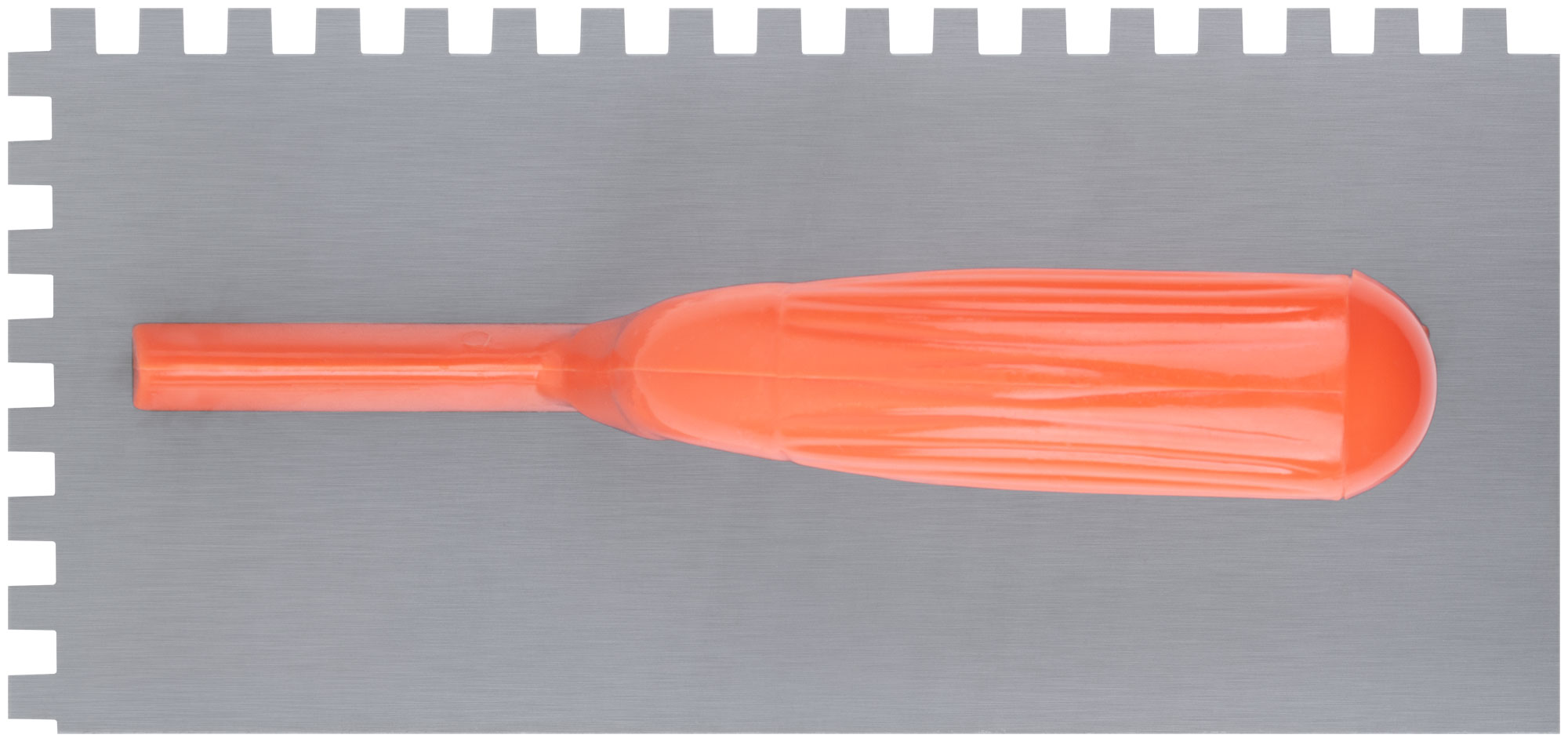 Гладилка стальная с пластиковой ручкой, 280х130 мм, зуб 8х8 мм