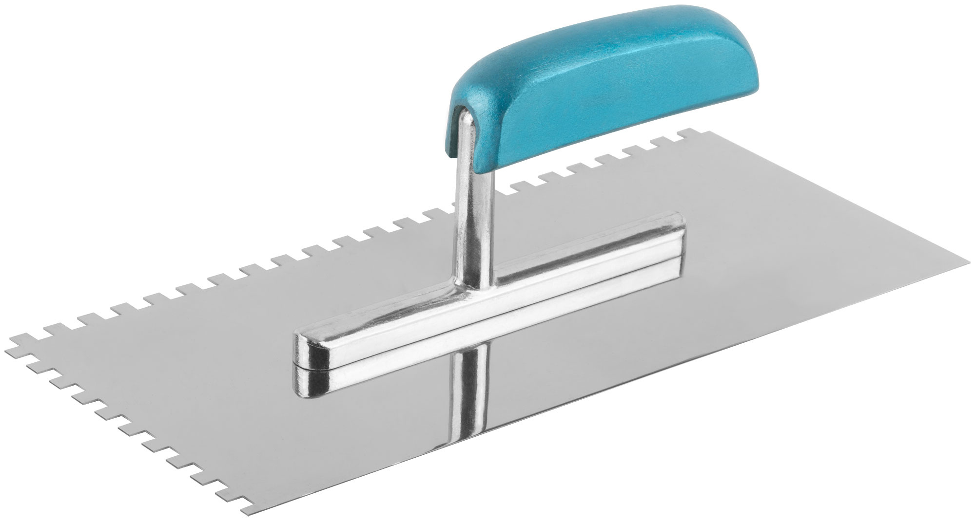 Гладилка FIT 280х130 мм с деревянной ручкой, зуб 6х6 мм