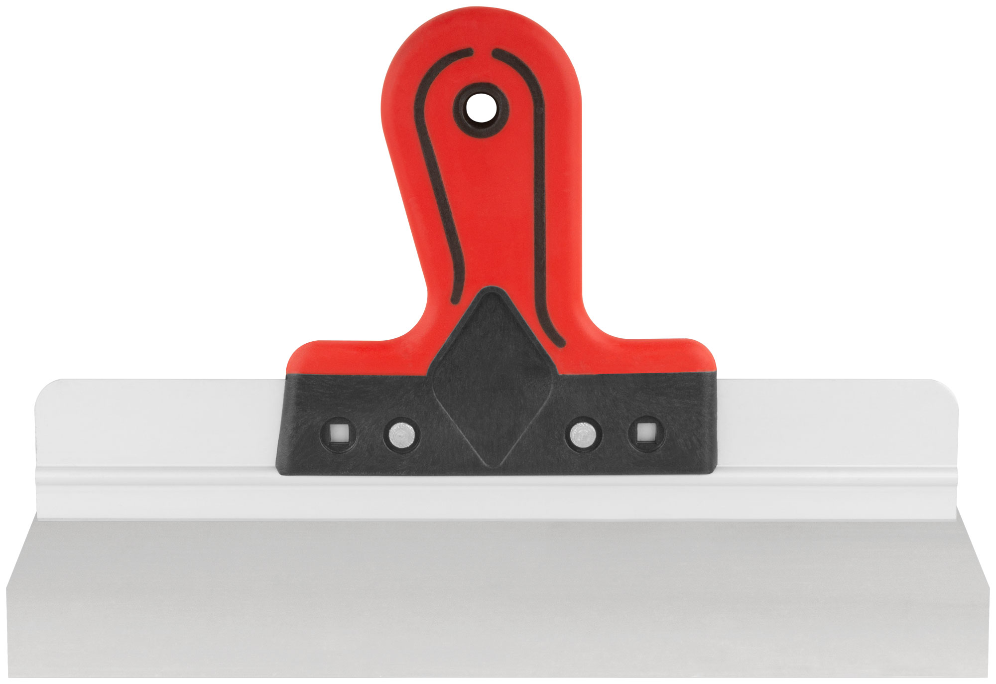 Шпатель фасадный 300 мм из нержавеющей стали с прорезиненной ручкой