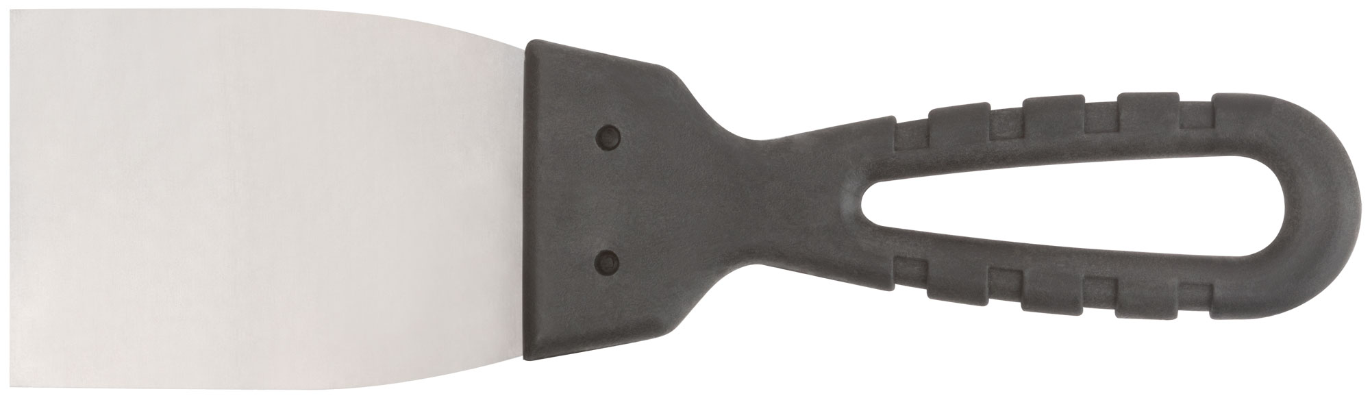 Шпатель 60 мм с нержавеющим лезвием и пластиковой ручкой