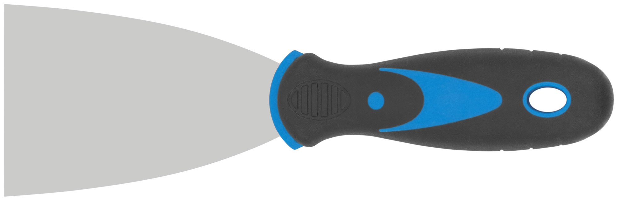 Шпатель 65 мм с нержавеющей сталью и комбинированной ручкой