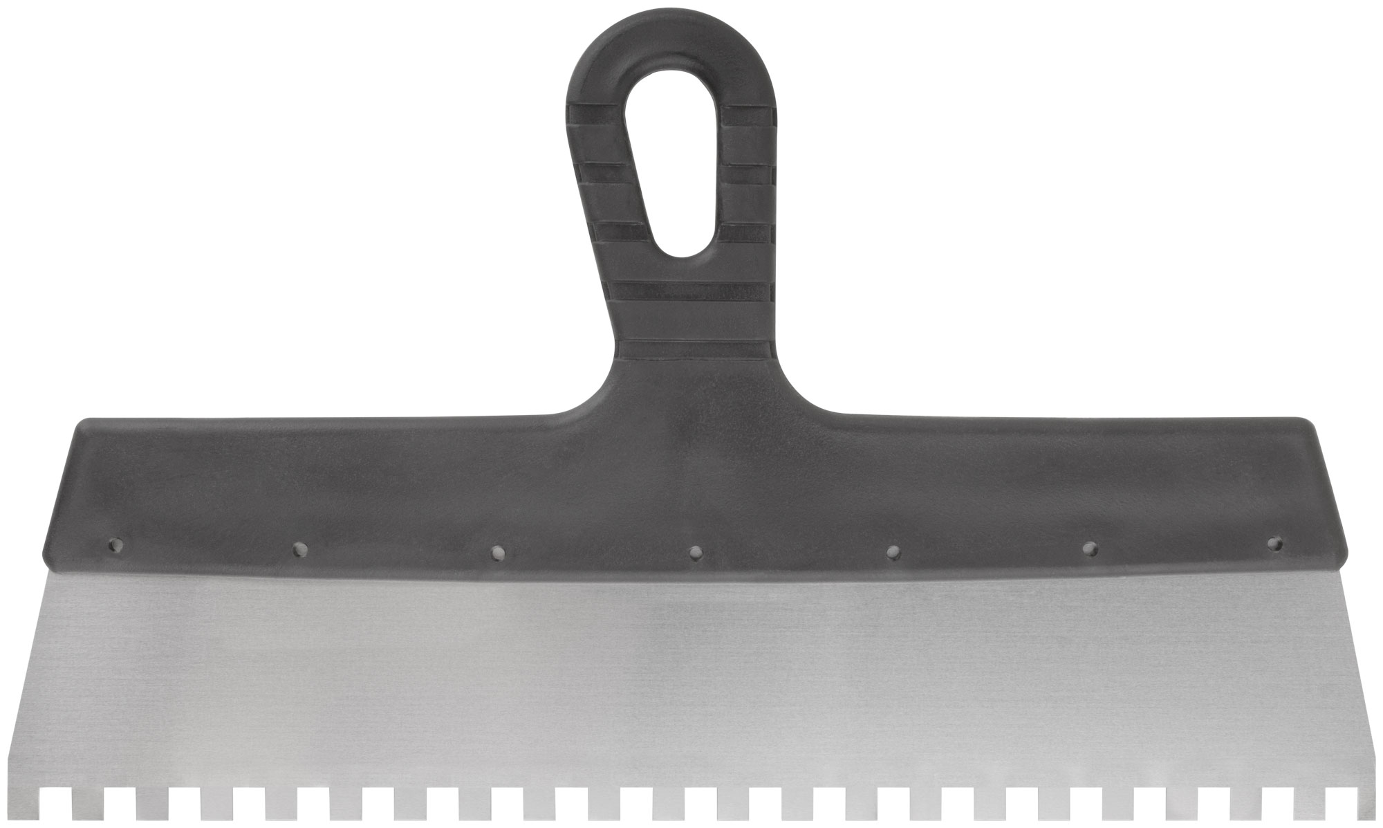 Шпатель фасадный нержавеющий зубчатый 350 мм КУРС