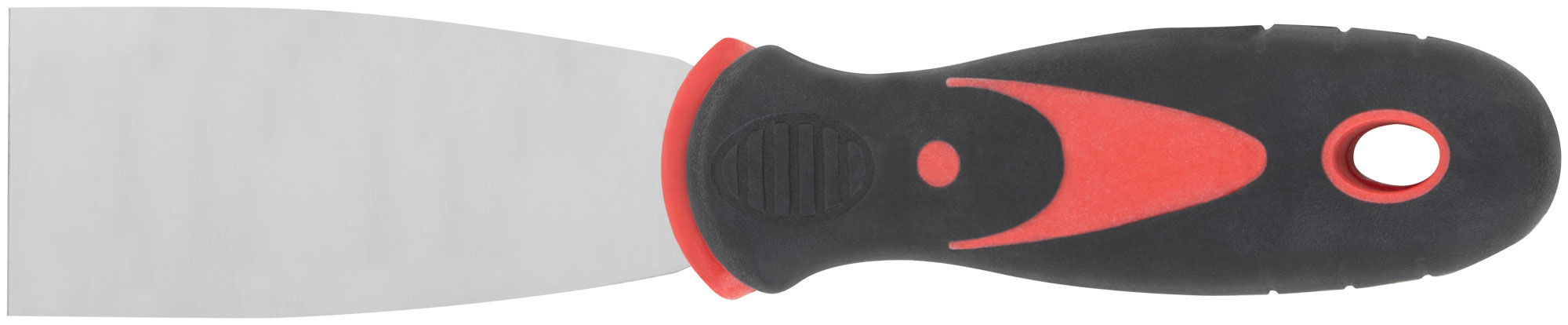 Шпатель 40 мм из нержавеющей стали с прорезиненной ручкой